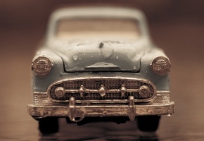 модель, капли, Машинка