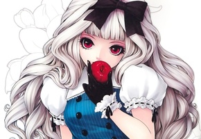 куколка, кукла, блондинка, Девушка, лоли, лолита