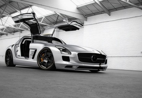 слс, sls, mercedes-benz, silver wing, мерседес, амг, Wheelsandmore, amg