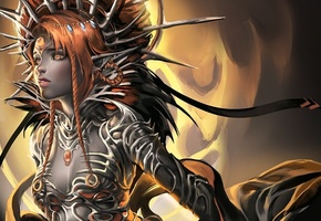 прическа, эльф, Арт, девушка, уши, эльфийка, sakimichan