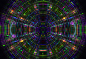 свечение, Круги, лучи