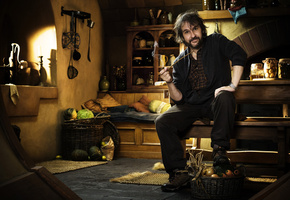 питер джексон, Peter jackson, хоббит, трубка, сьемки, the hobbit