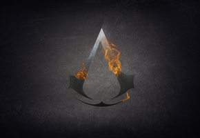 Assassins creed, огонь, кредо убийц, пламя, знак асасинов