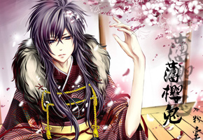 демоны бледной сакуры, самурай, Hakuouki, сайто, saitou hajime