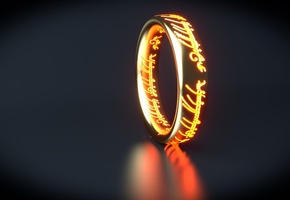 lord of the rings, Арт, кольцо, надписи, властелин колец