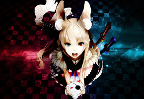 Девушка, открытый рот, светлые волосы, длинные волосы