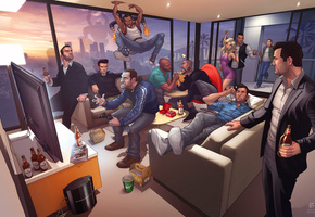 нико беллик, niko bellic, Grand theft auto legends, vinewood, лос анджелес