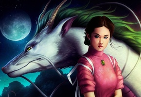 spirited away, тихиро, аниме, Арт, унесенные призраками, chihiro