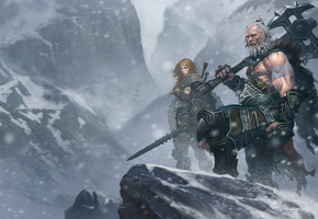 варвара, варвар, арт, Diablo 3