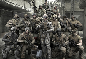 солдаты, solid snake, Metal gear solid 4 guns of the patriots, оружие