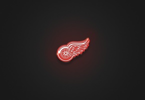 Red wings, логотип, текстуры, крылья, колесо, хоккей