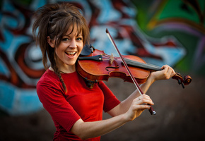 Lindsey stirling, скрипка, violin, девушка, линдси стирлинг