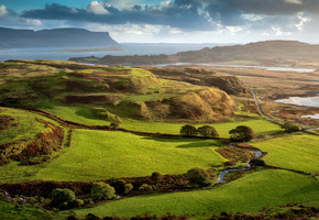 Природа, британия, поля, англия