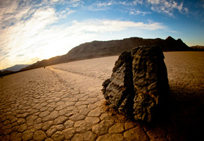 ползущие, Движущиеся, скользящие, камни, долина смерти