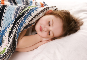 девочка, отдых, Ребёнок, покрывало, сон