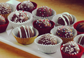 формочки, шоколад, сладость, Конфеты