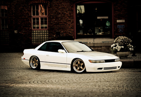 Nissan, silvia, белая, ниссан, сильвия, white, s13