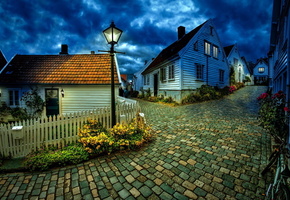 Город, улица, ночь