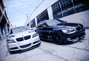 два брата, 3series, белый, Bmw, черныё