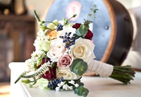 праздник, Букет, розы, цветы