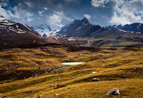 озеро, горы, киргизия, Chistoprudov