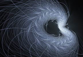 Линии, чёрный, круги