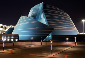 город, Астана, ночь, цкз _казахстан_