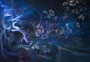 Фрактальный узор, фракталы, изгибы, переплетения