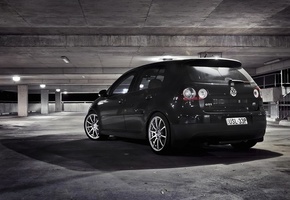 gti, parking, city, wallpapers auto, обои авто, гараж, cars, volkswagen golf, Auto