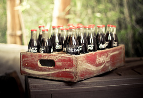 wallpapers, ящик, газировка, обои, Coca-cola, кока-кола, напиток