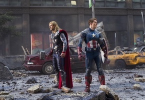 captain america, steve rogers, avengers, chris hemsworth, Мстители, thor, chris evans