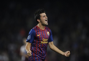 devid villa, barcelona, вилиа, Футбол, liga chempionov