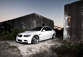wheels, white, e92, сумерки, Bmw, бмв, m3, белый