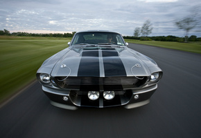 mustang, обои, дорога, muscle car, форд, легенда, Ford, gt500, eleanor, shelby