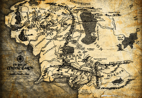 the lord of the rings, дж. р. р. толкин, карта, Властелин колец
