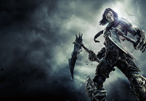 смерть, кости, death, darksiders 2, косы, Darksiders ii, маска