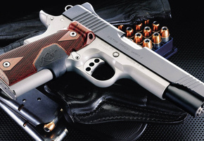 carry ii, Kimber, crimson, оружие, кобура, custom, пистолет, патроны