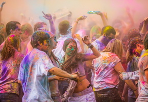 настроение, парад, краски, Праздник, цвет