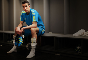 раздевалка, Футболист, robin van persie, форма, мужчина