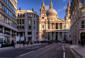 англия, england, uk, london, лондон, st pauls cathedral, Ludgate hill