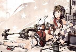 короткие волосы, gumi, Вокалоид, девушка, юбка