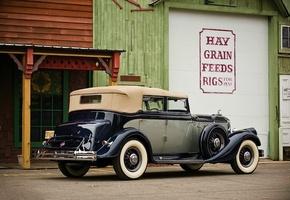 Vintage, 1933 Pierce-Arrow, Twelve Convertible Sedan