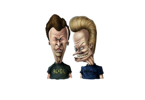 Бивис и баттхед, beavis and butt-head, зубастые, арт