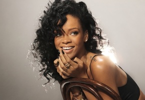 актриса, певица, Rihanna, брюнетка, рианна, девушка, локоны
