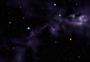туманность, Хаббл, фиолетовая