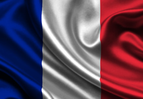 France, Satin, Flag