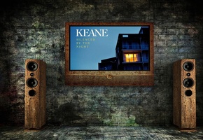 Keane, Band, England, Silenced by the Night, Grunge Wall, Speakers