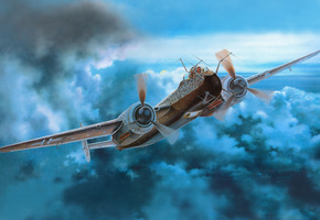 ночной, Рисунок, p.1060, немецкий, истребитель, heinkel