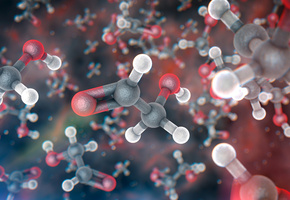 молекула, модель, Гликоальдегид, 3d