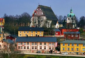 Old, Town, Porvoo, Finland, Colorful, Houses